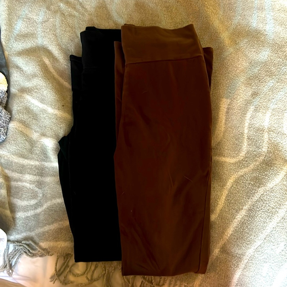 2 for $10.00 Cotton Bell Bottoms. Brown and Black.